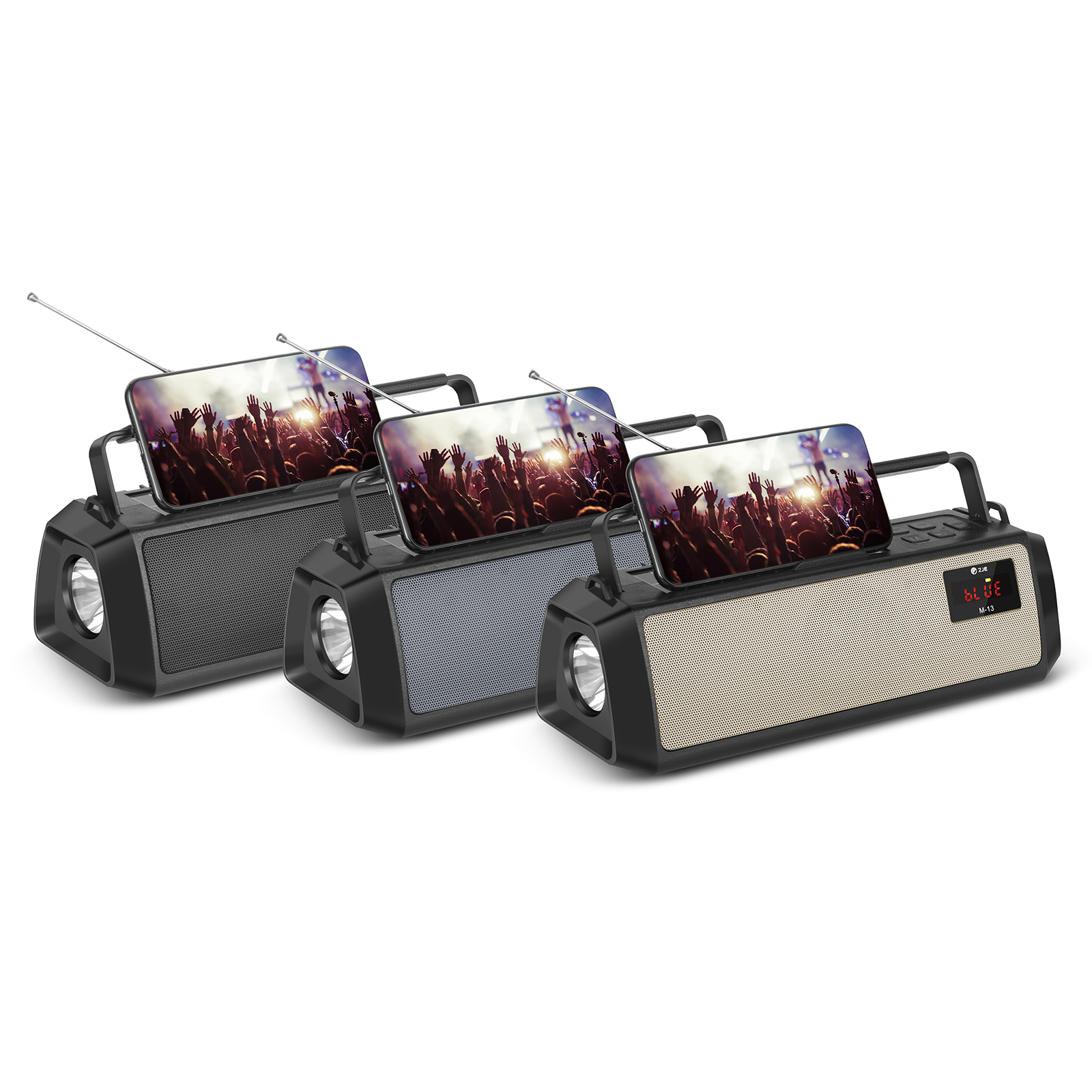 اسپیکر بلوتوث قابل حمل خورشیدی مدل IMPAX M13 - Image 4