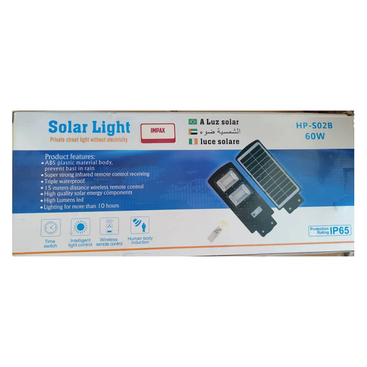 چراغ پارکی خورشیدی ایمپکس مدل HP-S02B-60W - Image 3